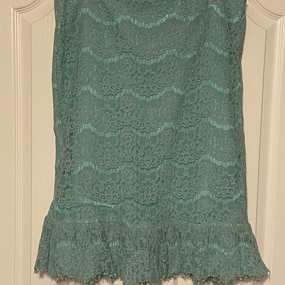 Mint Pencil Skirt